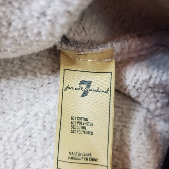 7 For All Mankind Boys Gray Pockets Full Zip Long Sleeve Hooded Jacket Size M - Picture 5 of 7